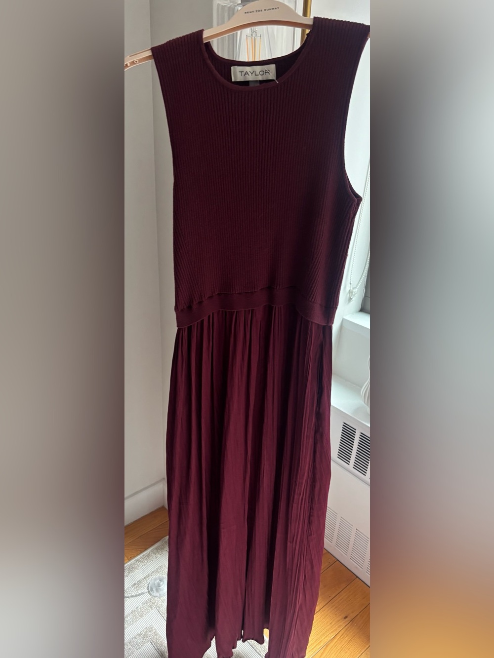 Taylor Sleeveless Maxi Dress in Burgundy
